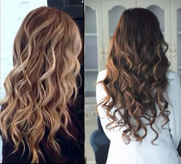 окрашивание балаяж на темные волосы (фото до и после) и на русые волосы